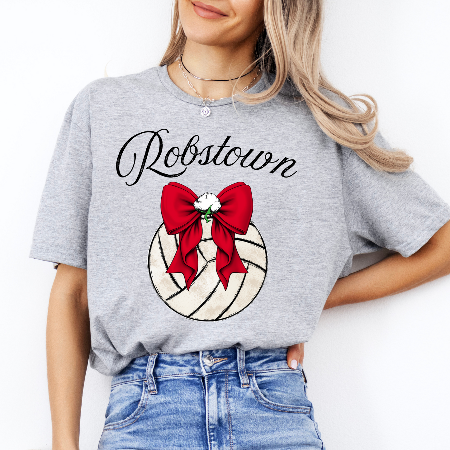 Robstown Volleyball Bow Shirt