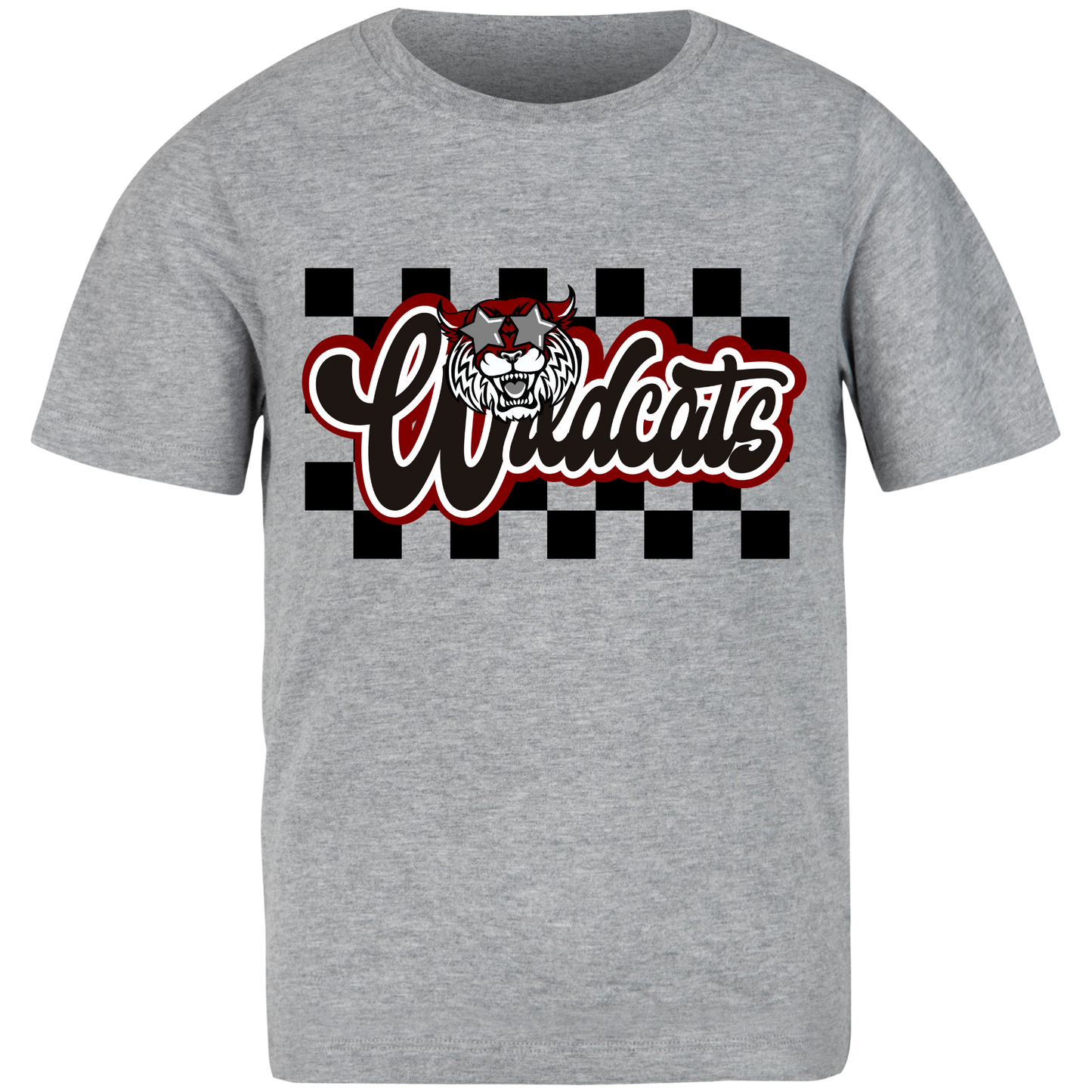 Wildcats Checkered and Star Eyes Shirt