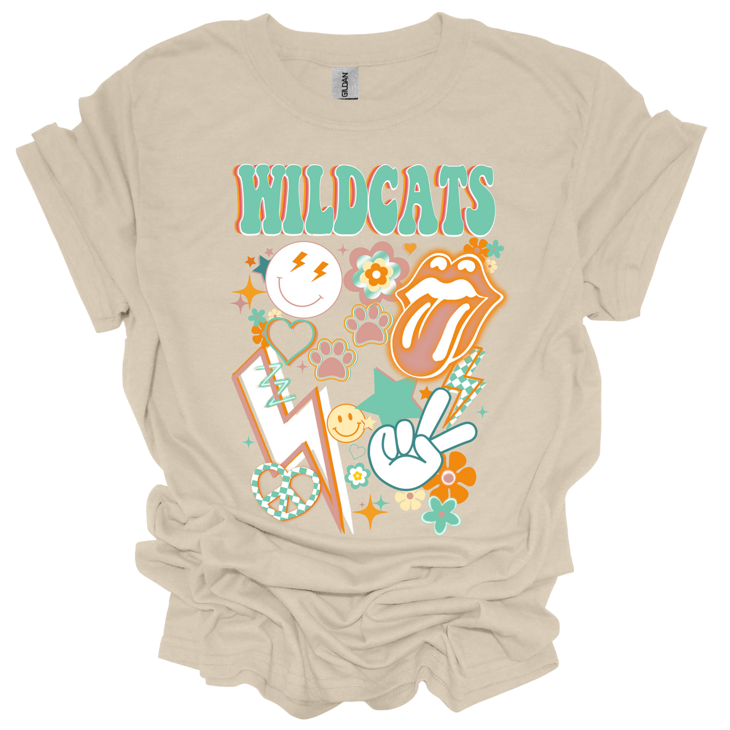 Youth Wildcats Smile/Peace Shirt