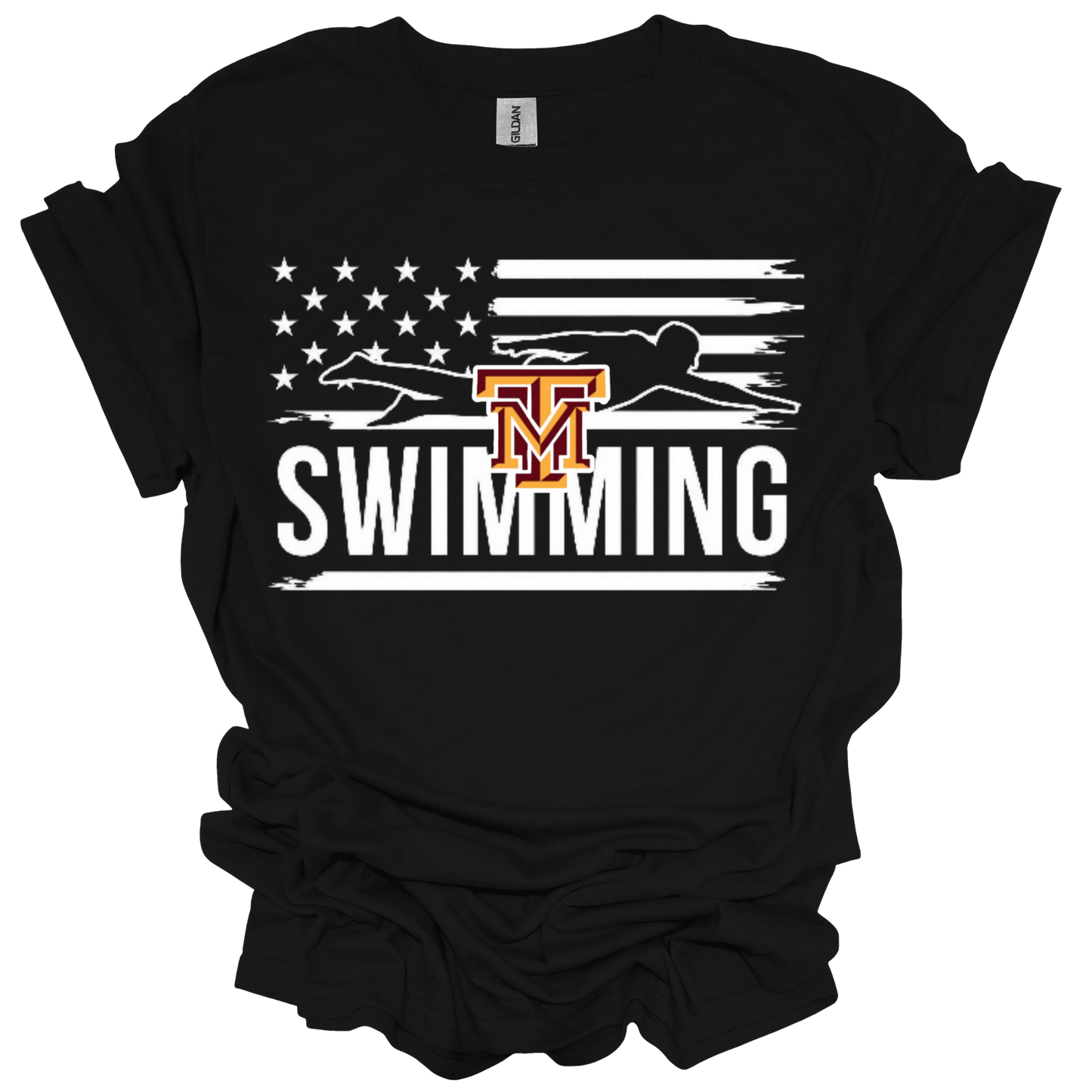 Youth TM American Flag Swimming Shirt