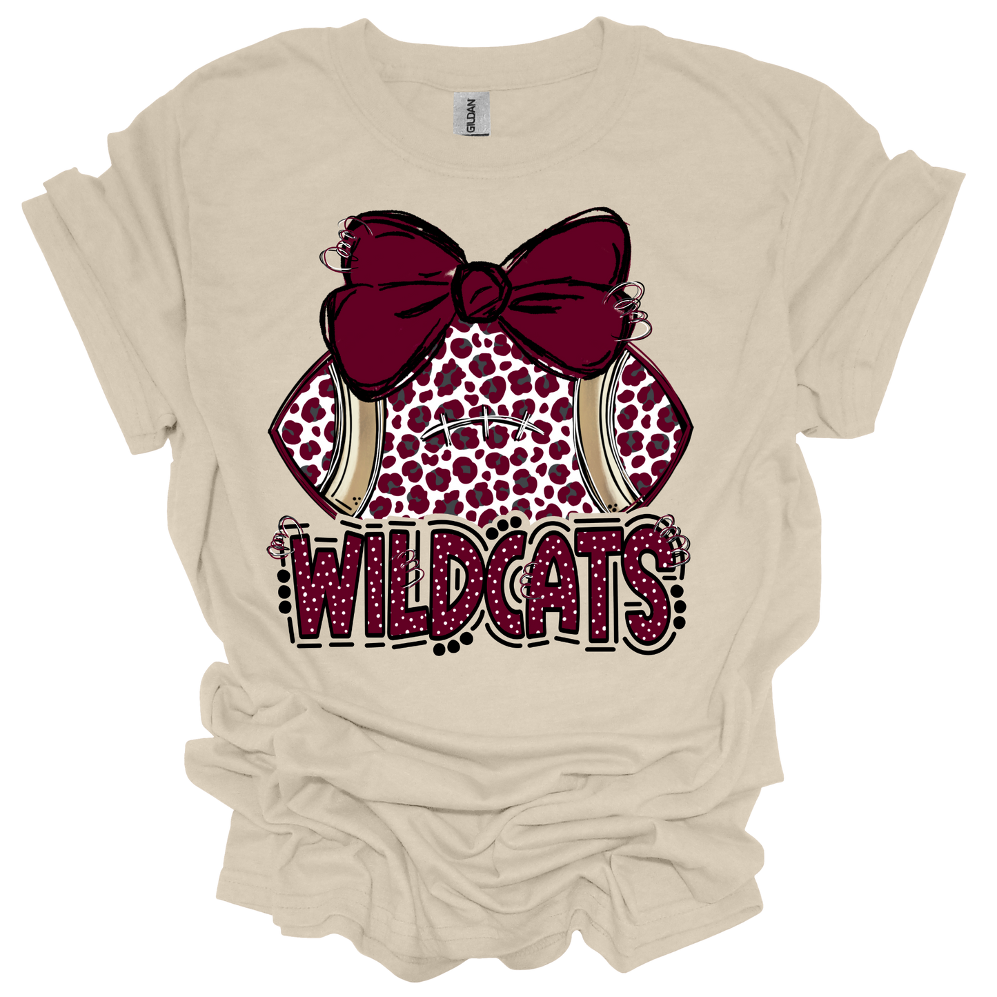 Wildcats Leopard Print Football Shirt